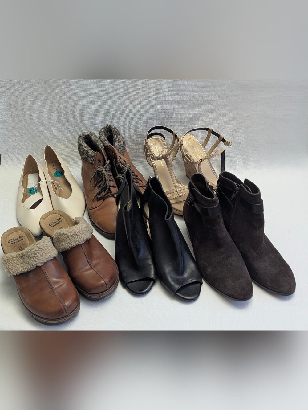 Mixed Lot Coach Clark's Women's Shoes Heels Boots 7.5 - Picture 1 of 16